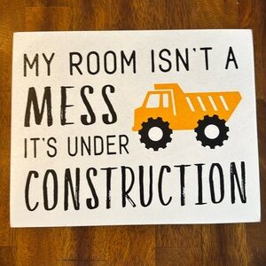 Children’s Construction Room Sign